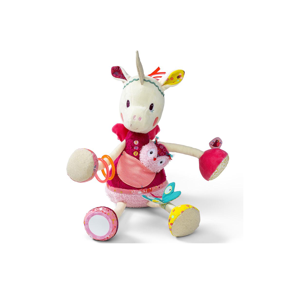Peluche activités licorne LOUISE CALINE Lilliputiens