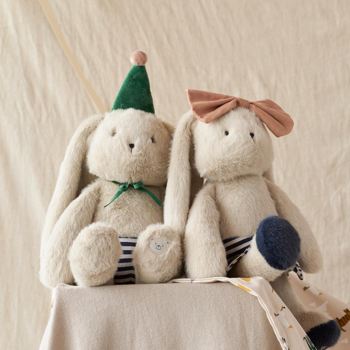 Peluche BERTRAND RABBIT Celebration Liewood mist blue stripe mix