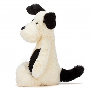 Peluche chien 31cm BASHFUL Jellycat Black & Cream