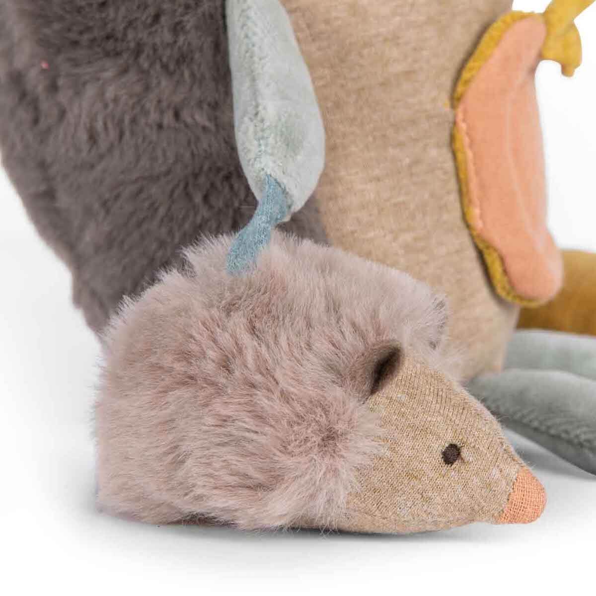 Peluche d'activités à suspendre hérisson TROIS PETITS LAPINS Moulin Roty