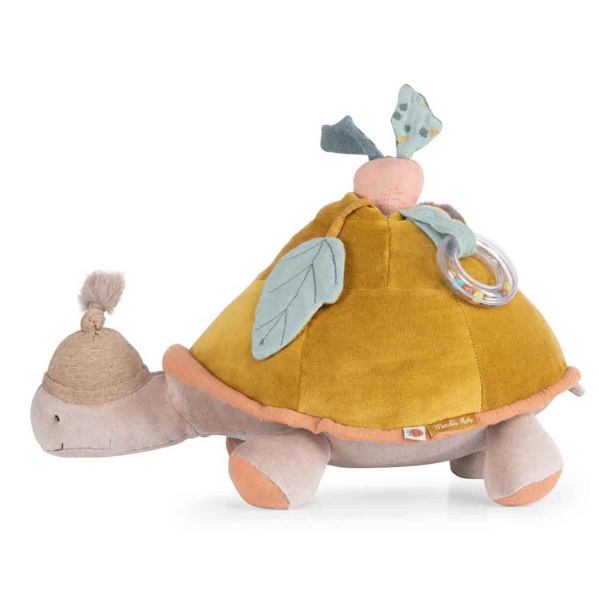 Peluche d'activités Grande tortue TROIS PETITS LAPINS Moulin Roty