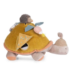 Peluche d'activités Grande tortue TROIS PETITS LAPINS Moulin Roty