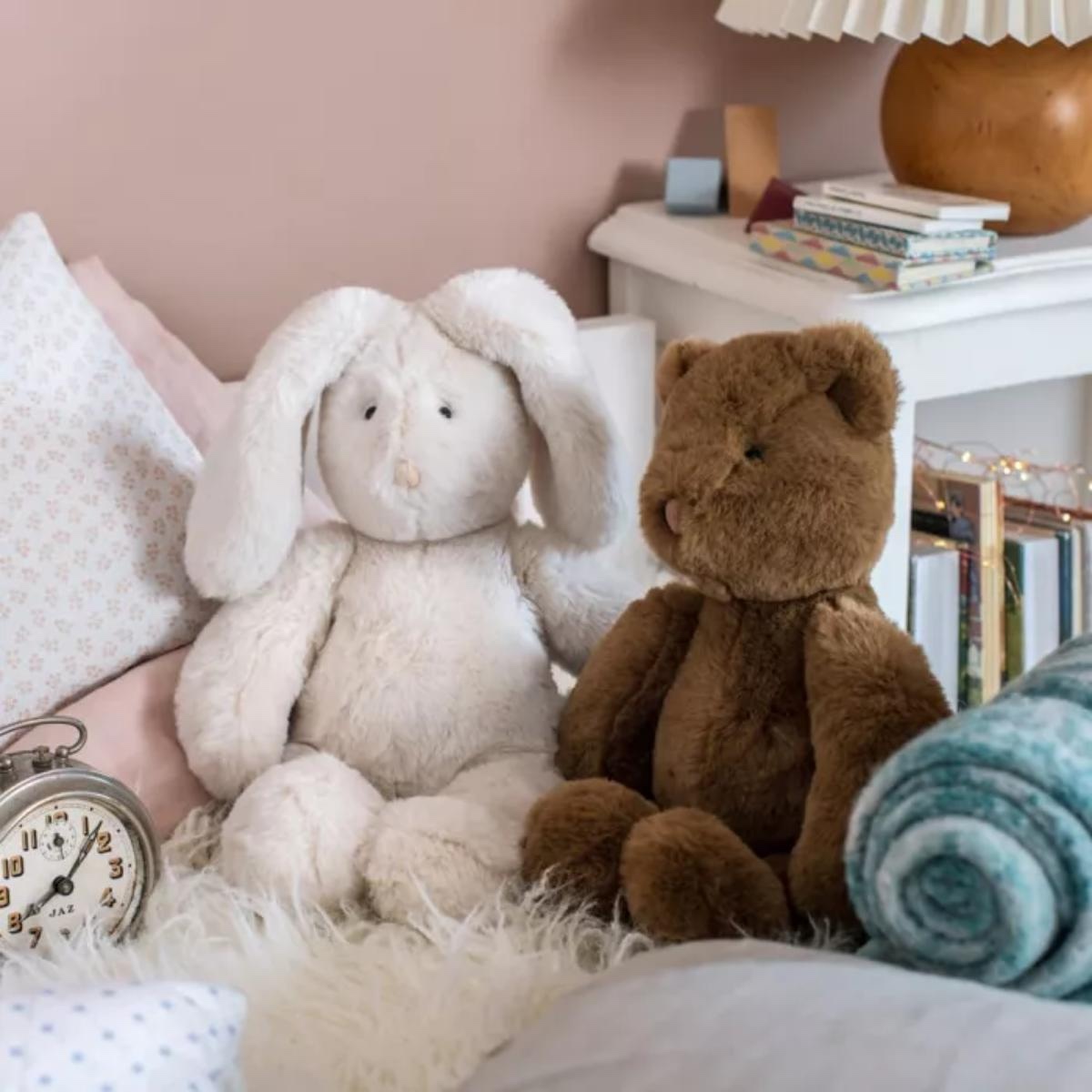 Peluche Grand lapin ARTHUR & LOUISON Moulin Roty crème