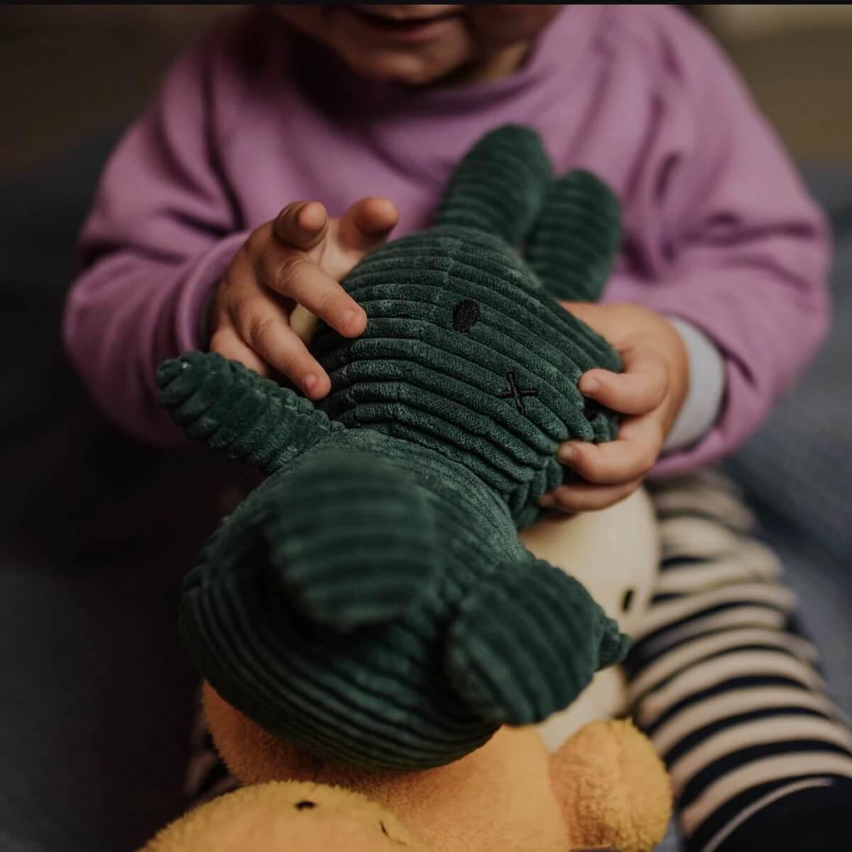 Peluche lapin 23cm MIFFY SITTING Bon Ton Toys Corduroy Offwhite