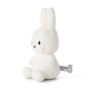 Peluche lapin 23cm MIFFY SITTING Bon Ton Toys Corduroy Offwhite