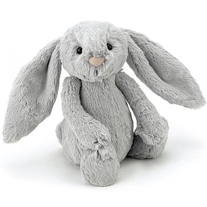 Peluche lapin 31cm BASHFUL Jellycat silver