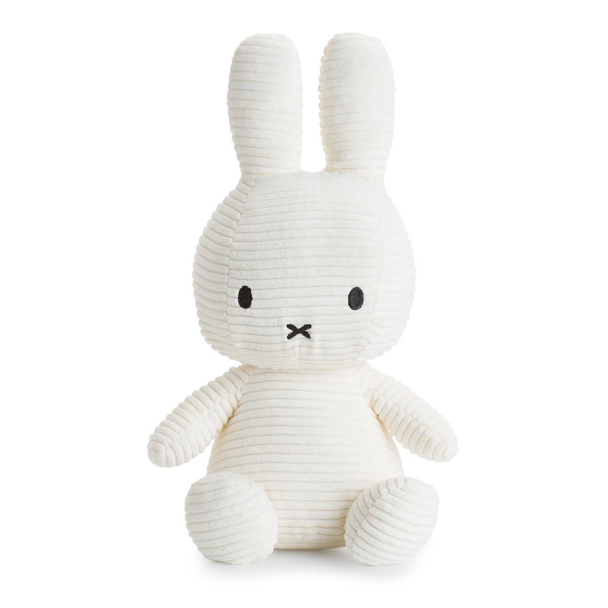 Peluche lapin 33cm MIFFY SITTING Bon Ton Toys Corduroy Offwhite