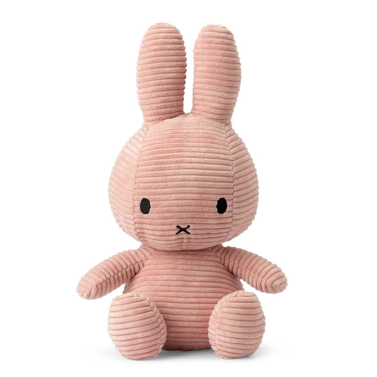 Peluche lapin 33cm MIFFY SITTING Bon Ton Toys Corduroy Pink