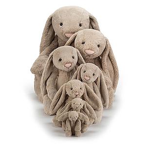 Peluche lapin 36cm BASHFUL Jellycat beige