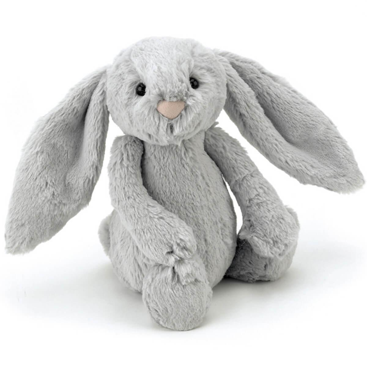 Peluche lapin 36cm BASHFUL Jellycat silver