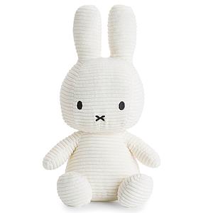 Peluche lapin 50cm MIFFY SITTING Bon Ton Toys Corduroy Offwhite