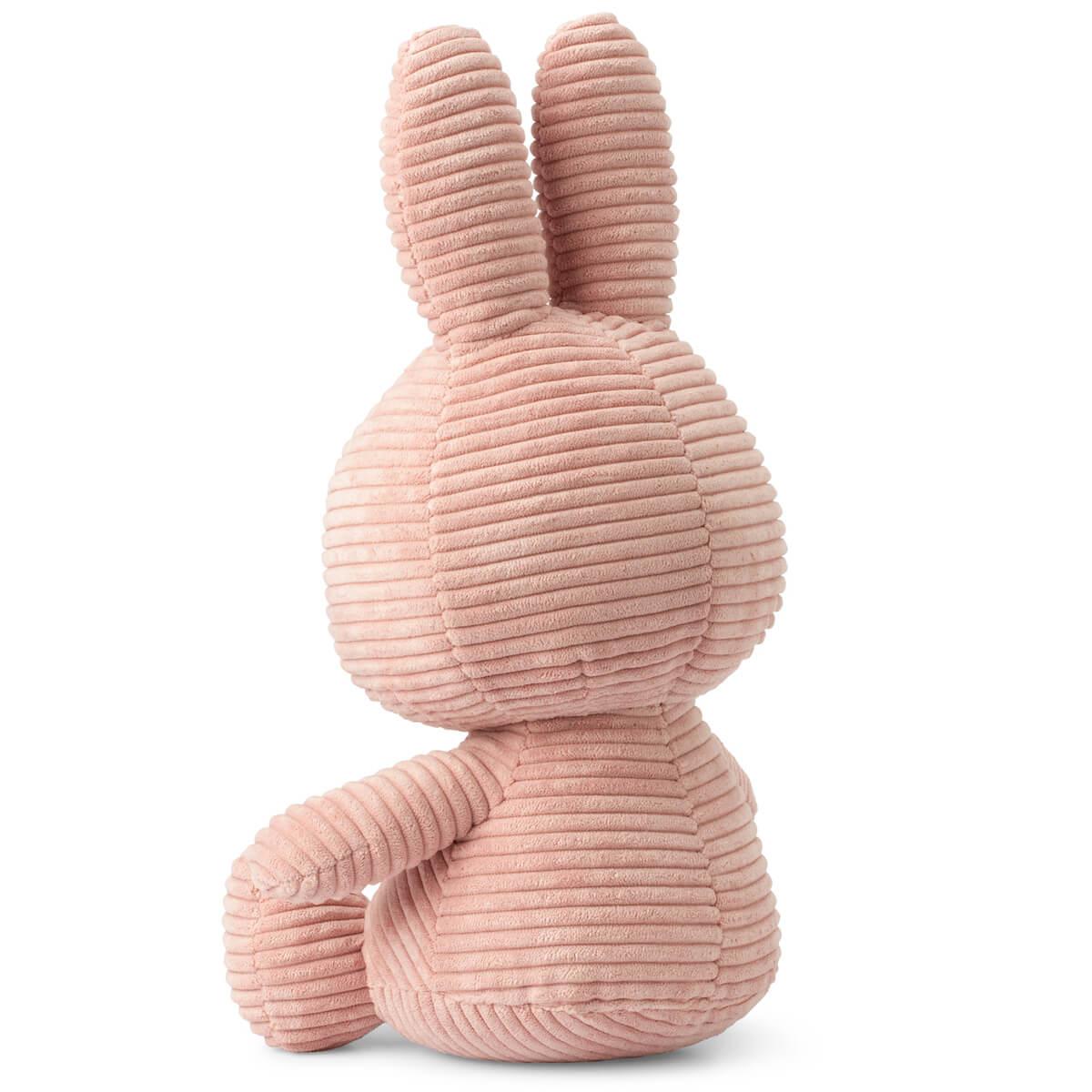 Peluche lapin 50cm MIFFY SITTING Bon Ton Toys Corduroy Pink