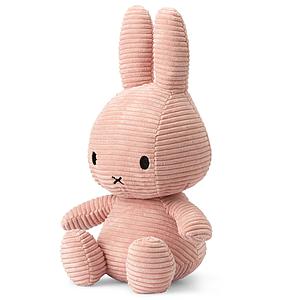 Peluche lapin 50cm MIFFY SITTING Bon Ton Toys Corduroy Pink