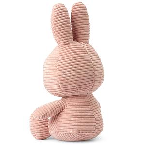 Peluche lapin 50cm MIFFY SITTING Bon Ton Toys Corduroy Pink
