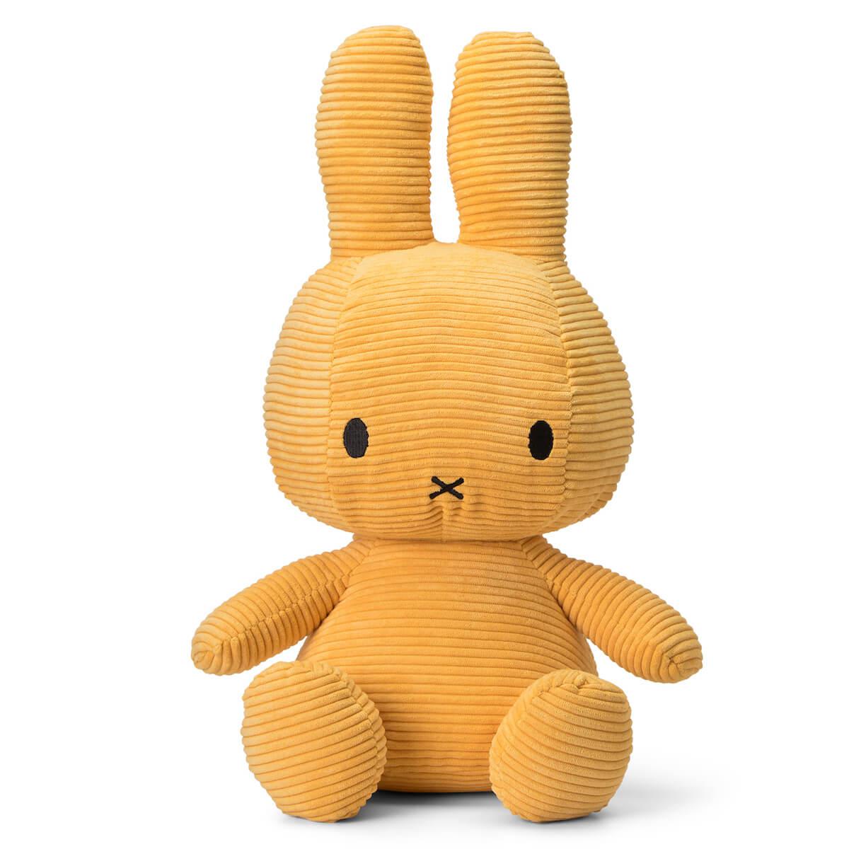 Peluche lapin 50cm MIFFY SITTING Bon Ton Toys Corduroy Yellow