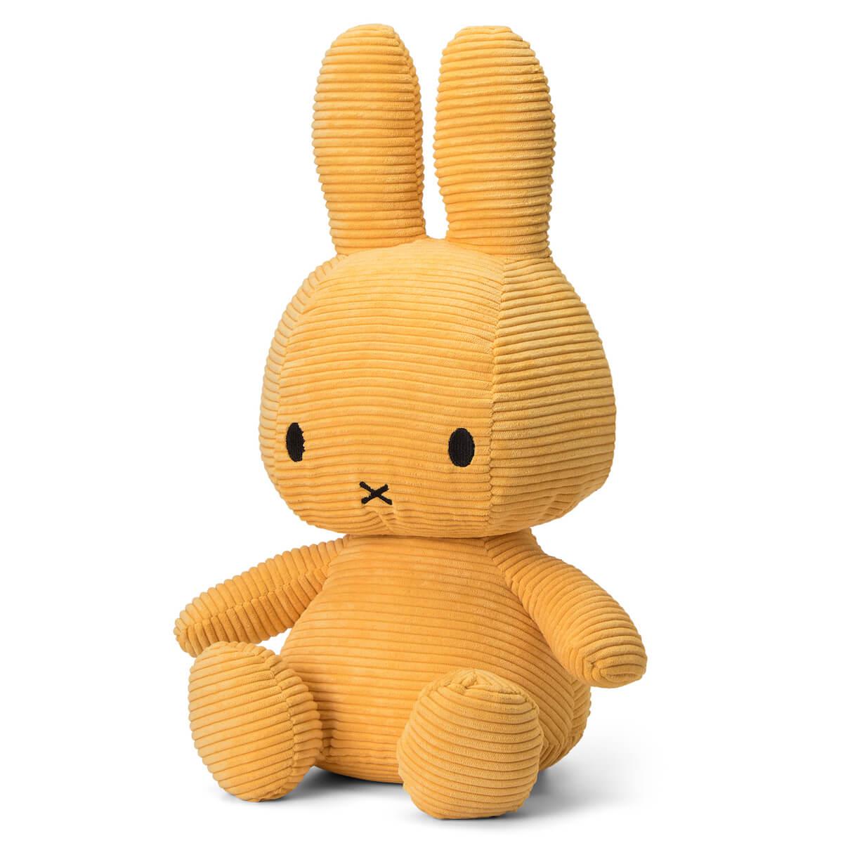 Peluche lapin 50cm MIFFY SITTING Bon Ton Toys Corduroy Yellow