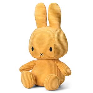Peluche lapin 50cm MIFFY SITTING Bon Ton Toys Corduroy Yellow