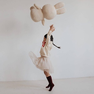 Peluche lapin 50cm MIFFY SITTING Bon Ton Toys Terry cream