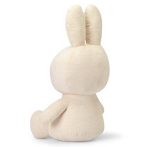 Peluche lapin 70cm MIFFY SITTING Bon Ton Toys Corduroy Offwhite