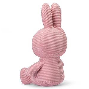 Peluche lapin 70cm MIFFY SITTING Bon Ton Toys Corduroy Pink 