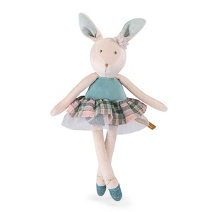 Peluche lapin bleu LA PETITE ECOLE DE DANSE Moulin Roty
