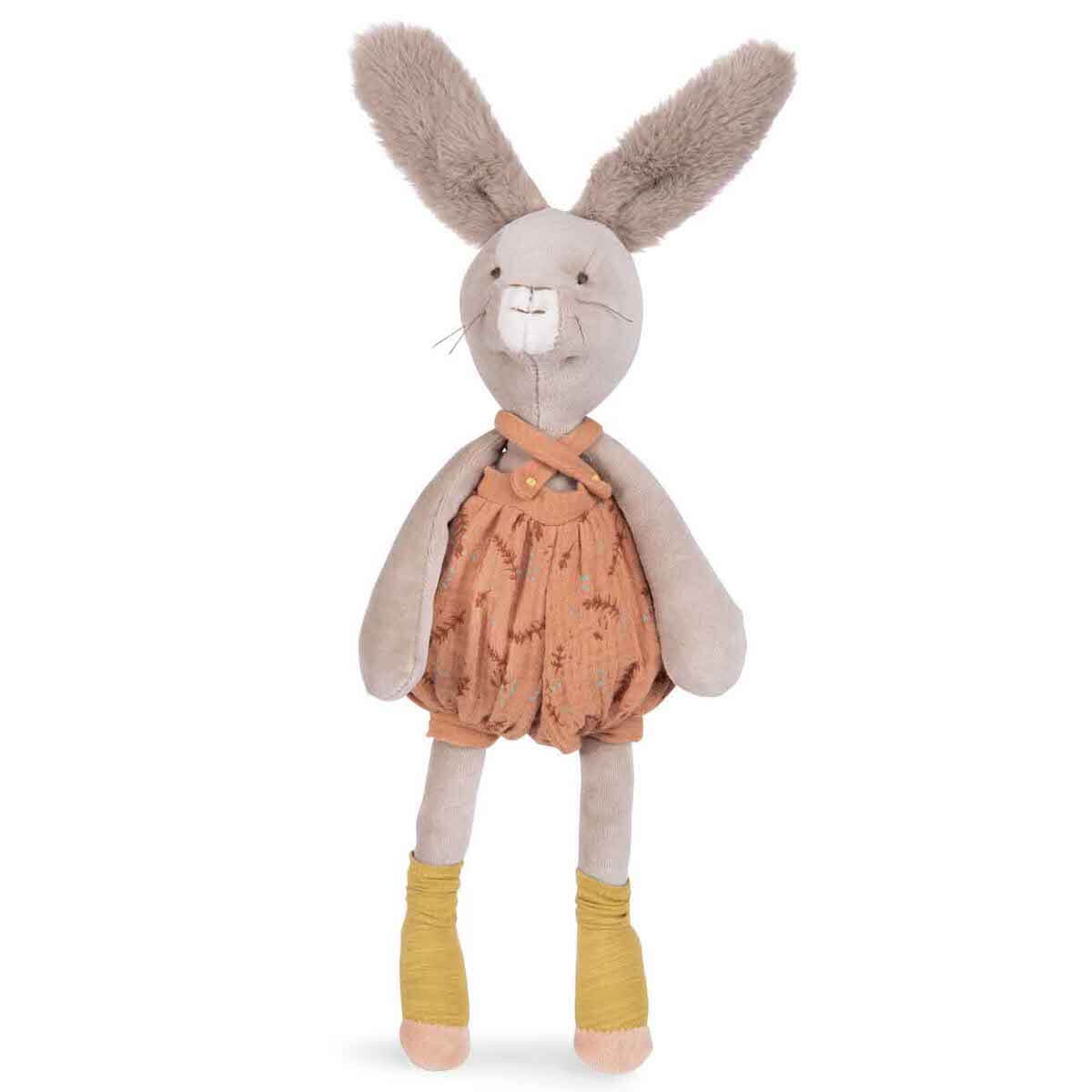 Peluche lapin TROIS PETITS LAPINS Moulin Roty argile