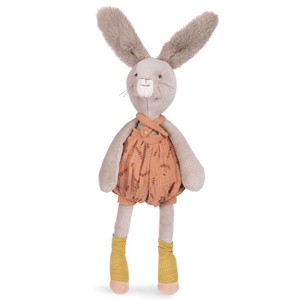 Peluche lapin TROIS PETITS LAPINS Moulin Roty argile