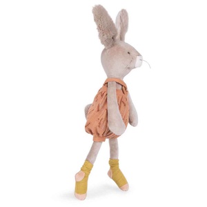 Peluche lapin TROIS PETITS LAPINS Moulin Roty argile