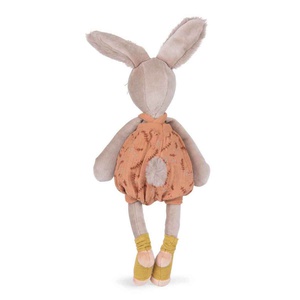 Peluche lapin TROIS PETITS LAPINS Moulin Roty argile