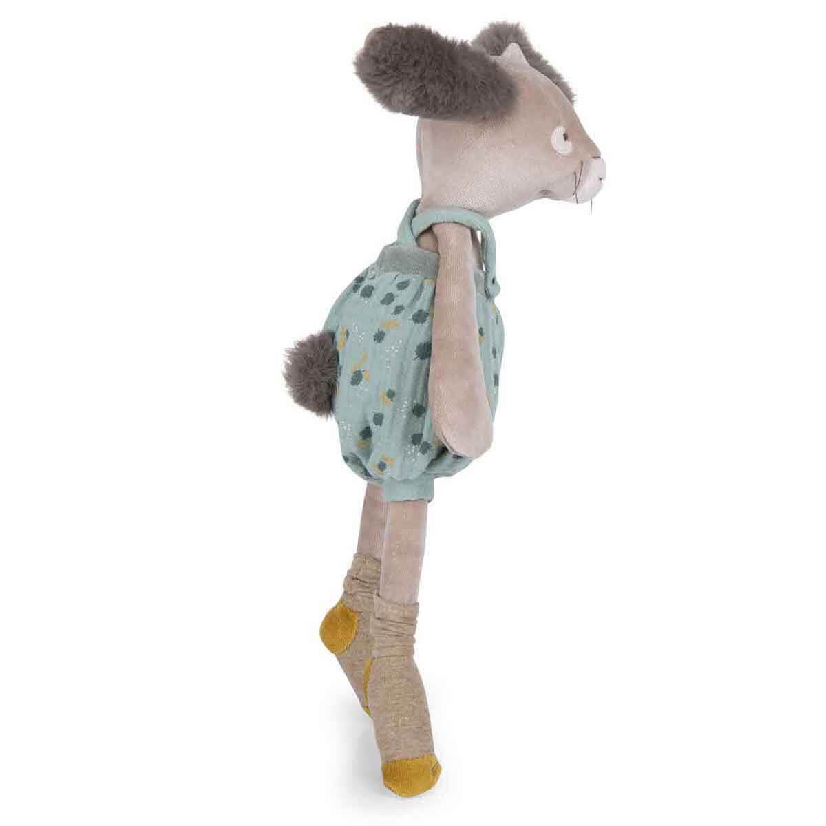 Peluche lapin TROIS PETITS LAPINS Moulin Roty sauge