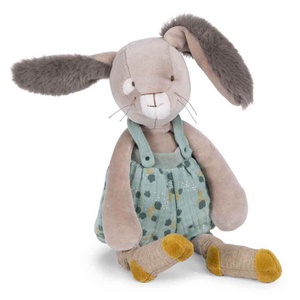 Peluche lapin TROIS PETITS LAPINS Moulin Roty sauge