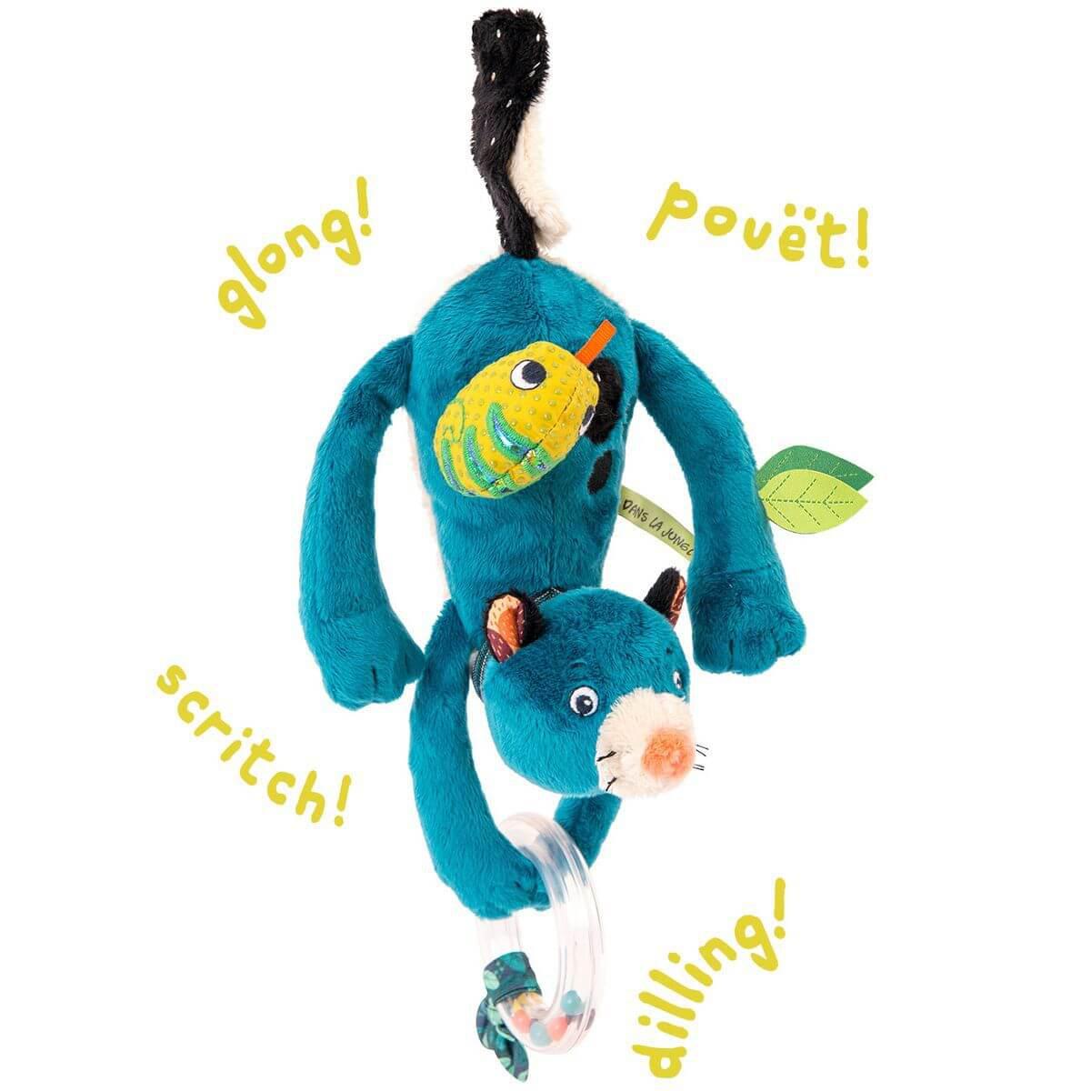 Peluche musical à suspendre panthère Zimba DANS LA JUNGLE Moulin Roty
