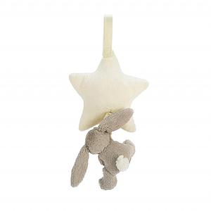 Peluche musical lapin BASHFUL Jellycat beige
