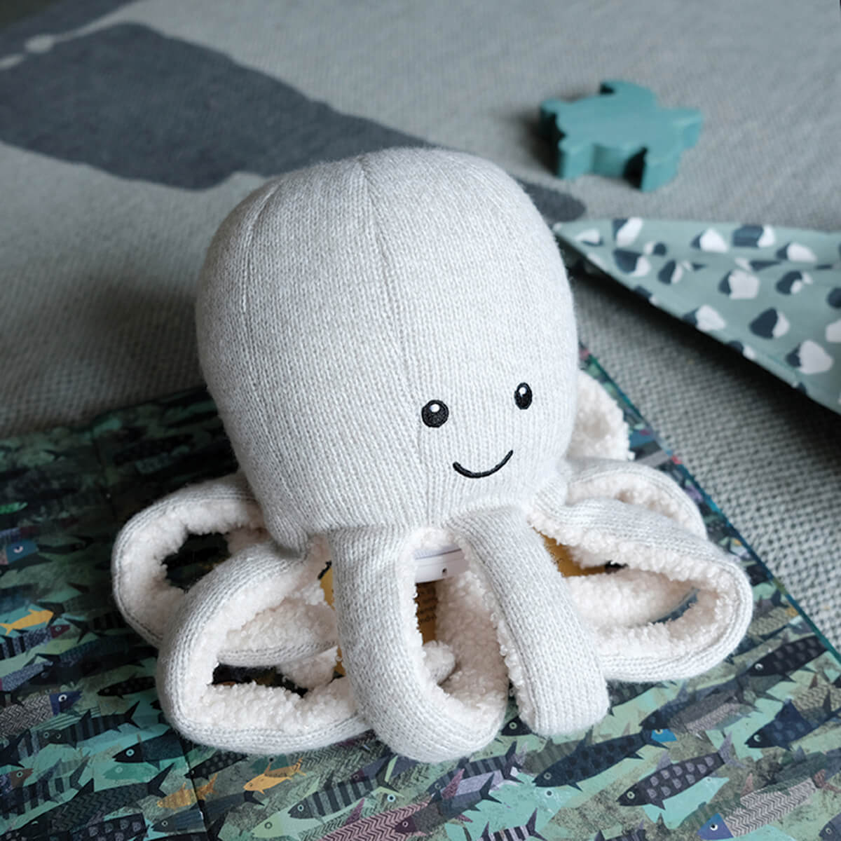 Peluche musicale Bluetooth speaker OLLY Flow Amsterdam gris