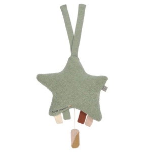 Peluche musicale tricotée Laessig étoile verte