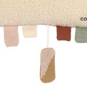 Peluche musicale tricotée Laessig Nuage milky rose
