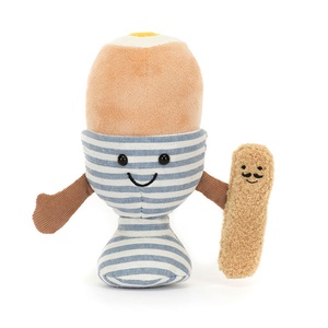 Peluche oeuf 16cm AMUSEABLES Boiled Egg & Soldier Jellycat
