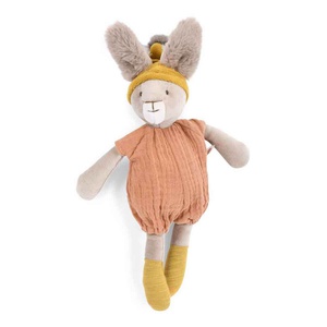 Peluche petit lapin TROIS PETITS LAPINS Moulin Roty argile