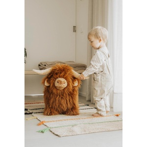 Peluche sauteuse HIGHLAND COW Wild & Soft