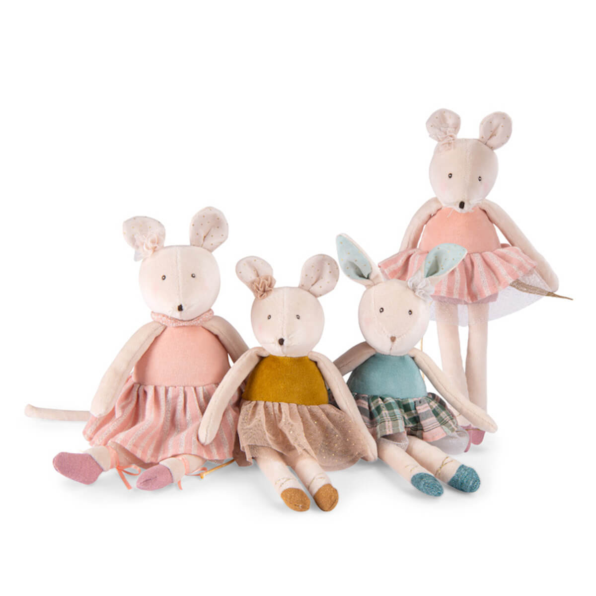 Peluche souris rose LA PETITE ECOLE DE DANSE Moulin Roty