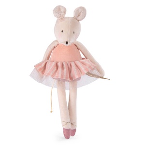 Peluche souris rose LA PETITE ECOLE DE DANSE Moulin Roty