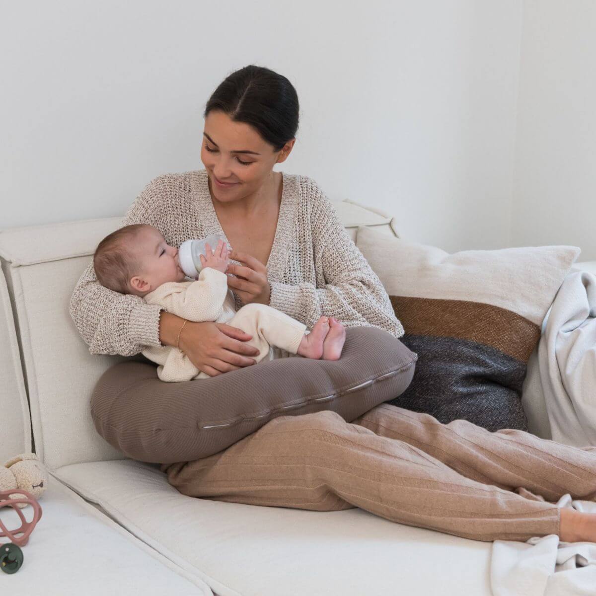 Petit coussin allaitement SOFTY Doomoo Caribou