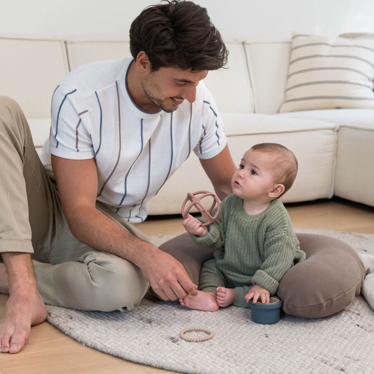 Petit coussin allaitement SOFTY Doomoo Caribou