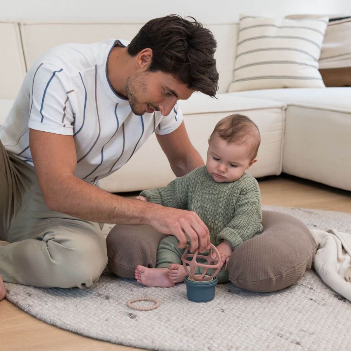 Petit coussin allaitement SOFTY Doomoo Caribou