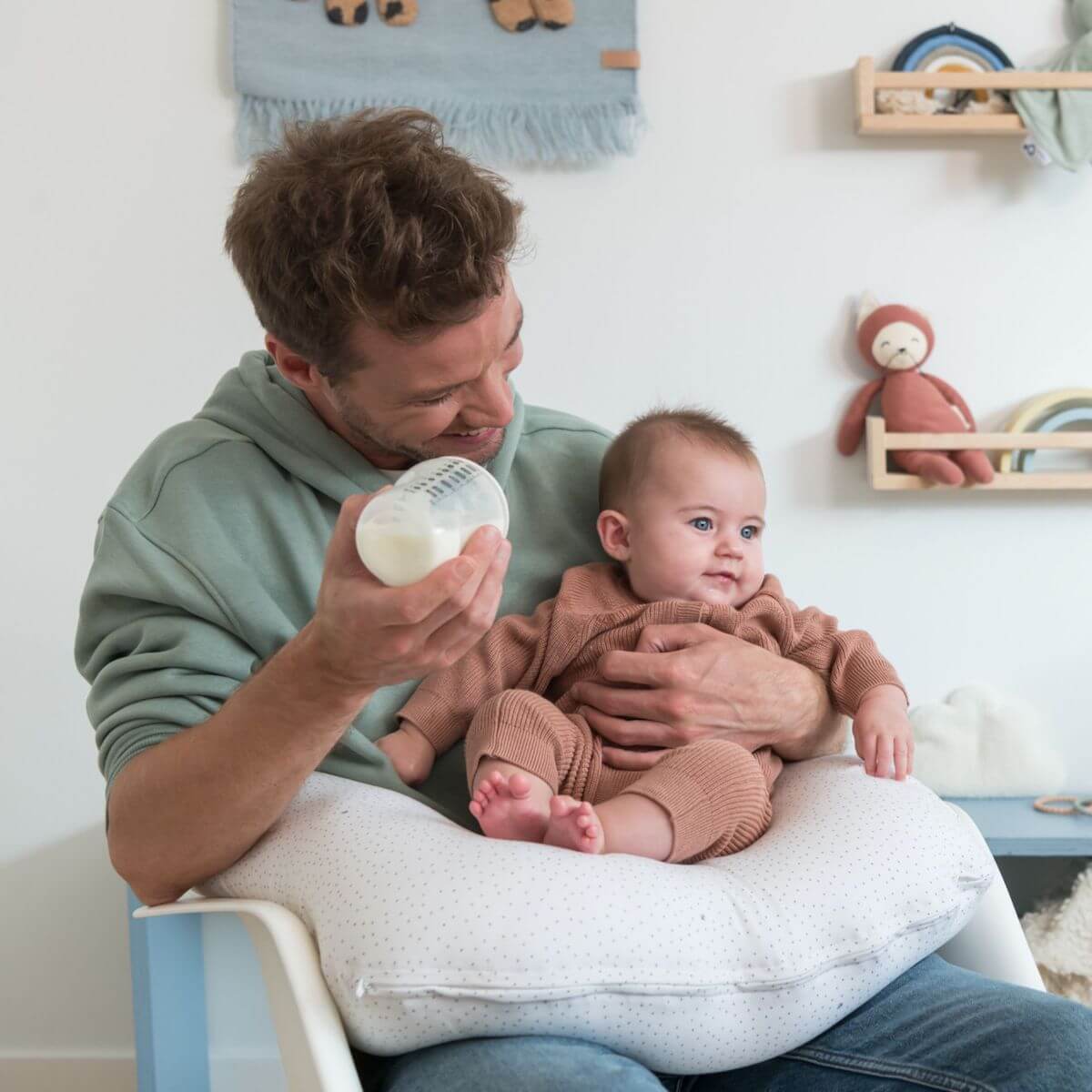Petit coussin allaitement SOFTY Doomoo Silver Dots