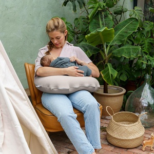 Petit coussin allaitement SOFTY Doomoo Tetra Jersey Sand