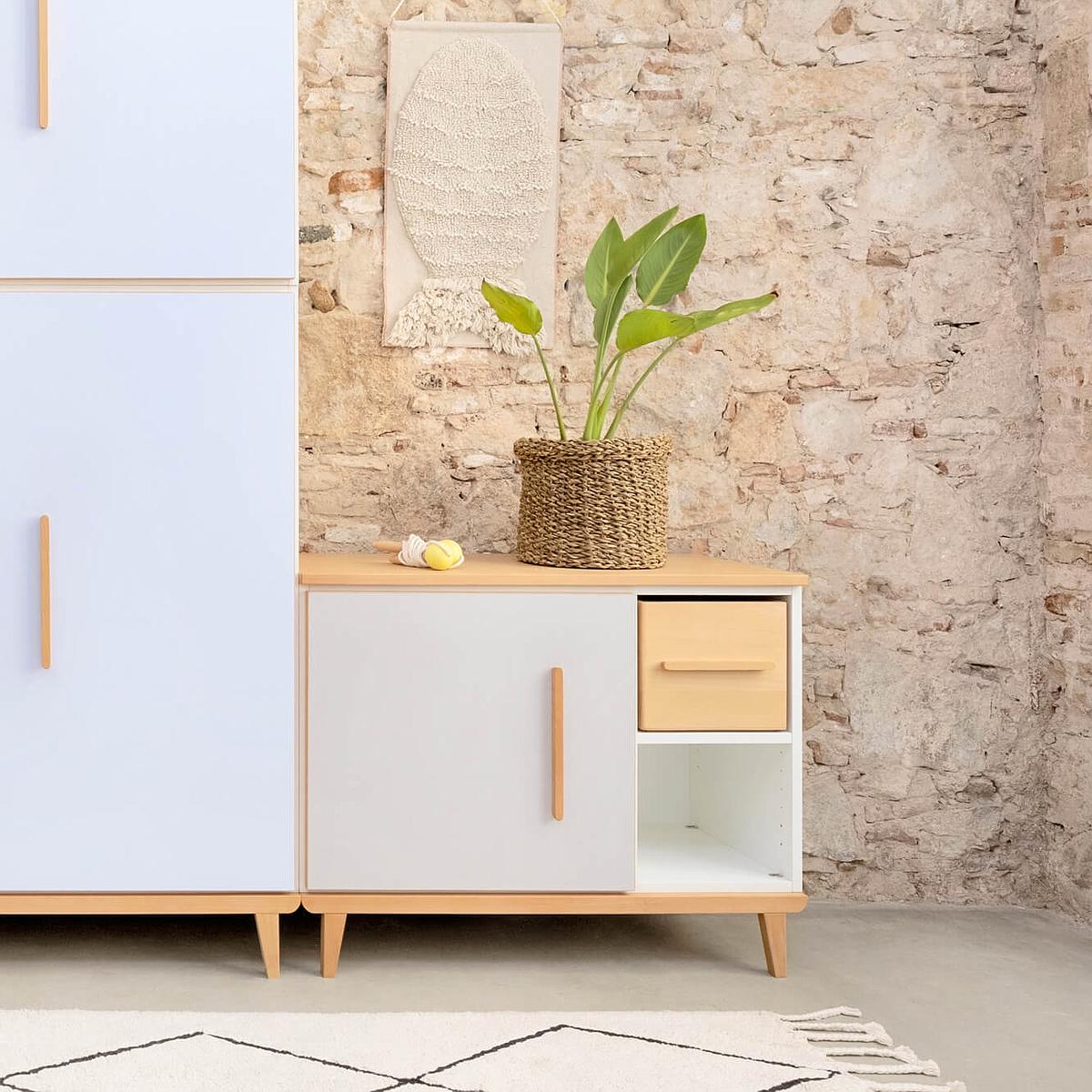 Petit meuble 1 porte NADO By A.K. sky blue