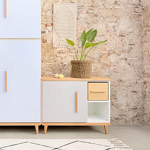 Petit meuble 1 porte NADO By A.K. sky blue