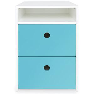 Petit meuble 2 tiroirs COLORFLEX Abitare Kids façades paradise blue 