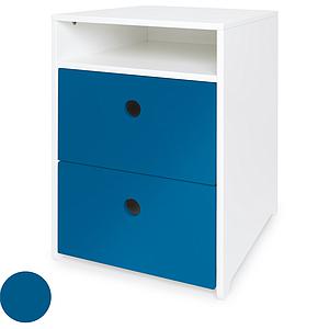Petit meuble 2 tiroirs COLORFLEX Abitare Kids façades tiroirs deep marine 